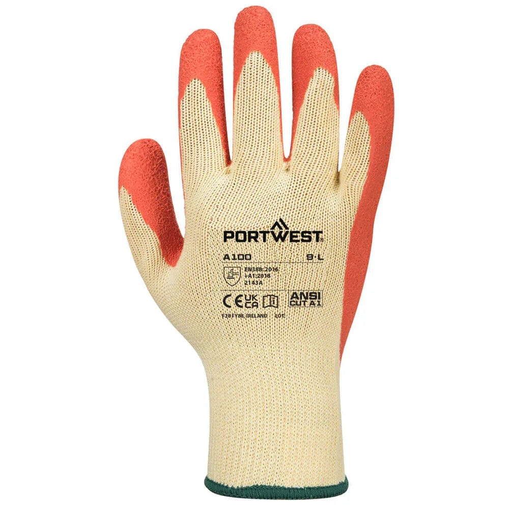 Portwest A100 Grip Glove - Latex - Bobobiy