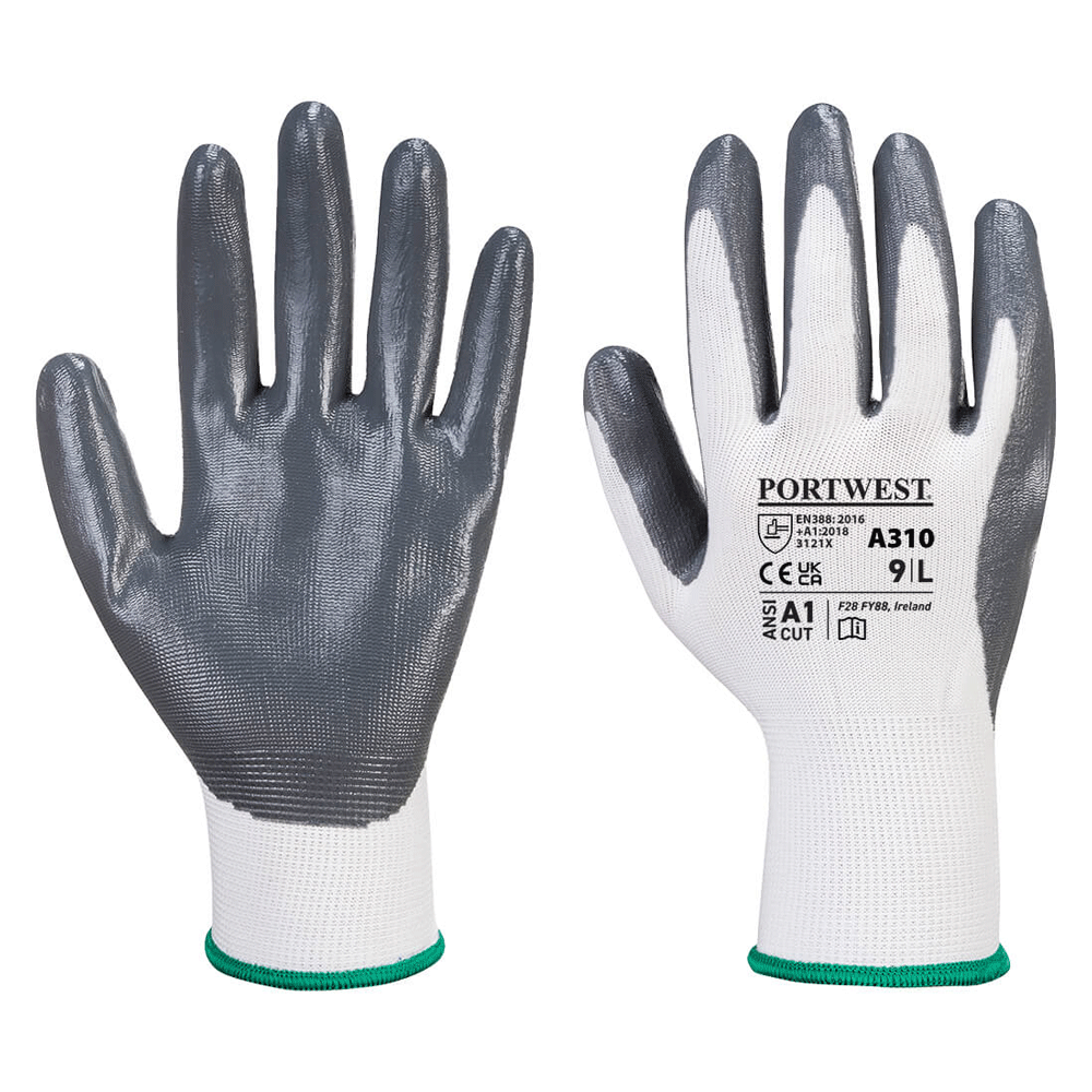 Portwest A310 Flexo Grip Nitrile Gloves