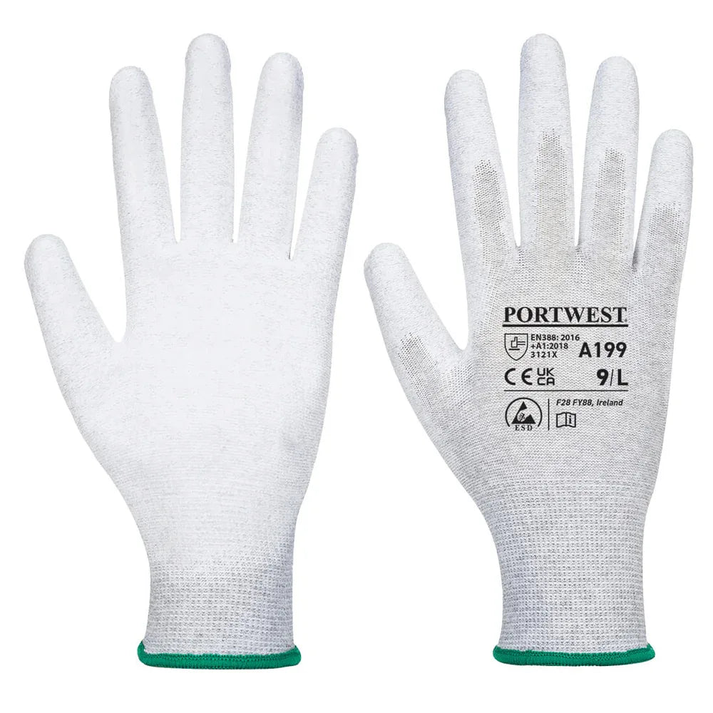 Portwest A199 Antistatic PU Palm Gloves