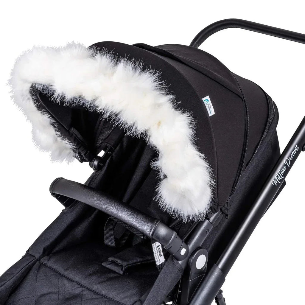 pram-fur-hood-trim-attachment-for-pushchair-375456 - Bobobiy