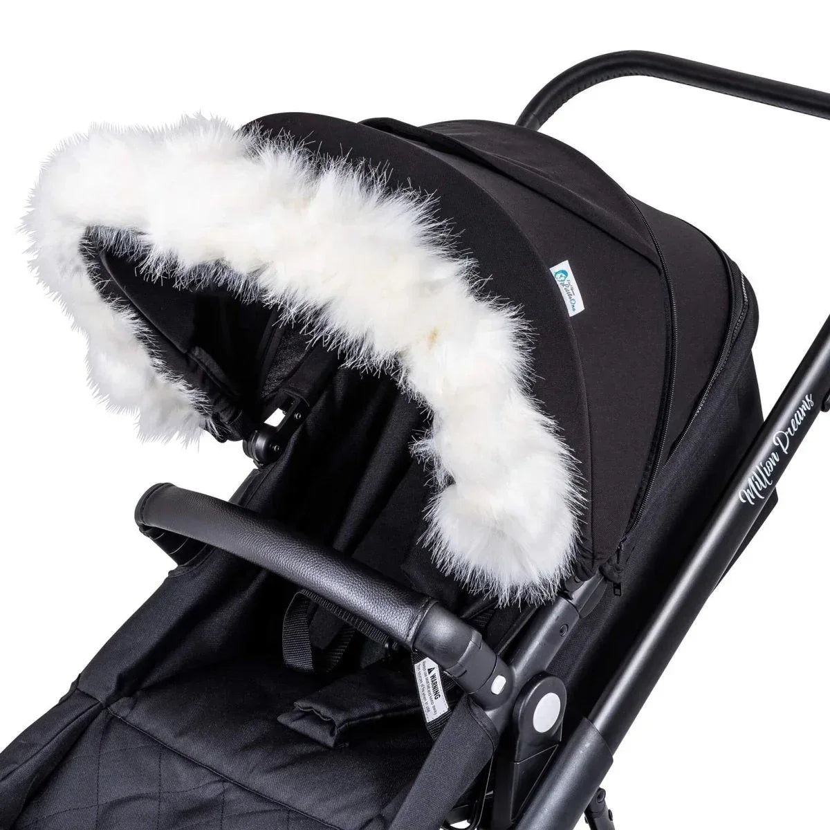 pram-fur-hood-trim-attachment-for-pushchair-375456 - Bobobiy