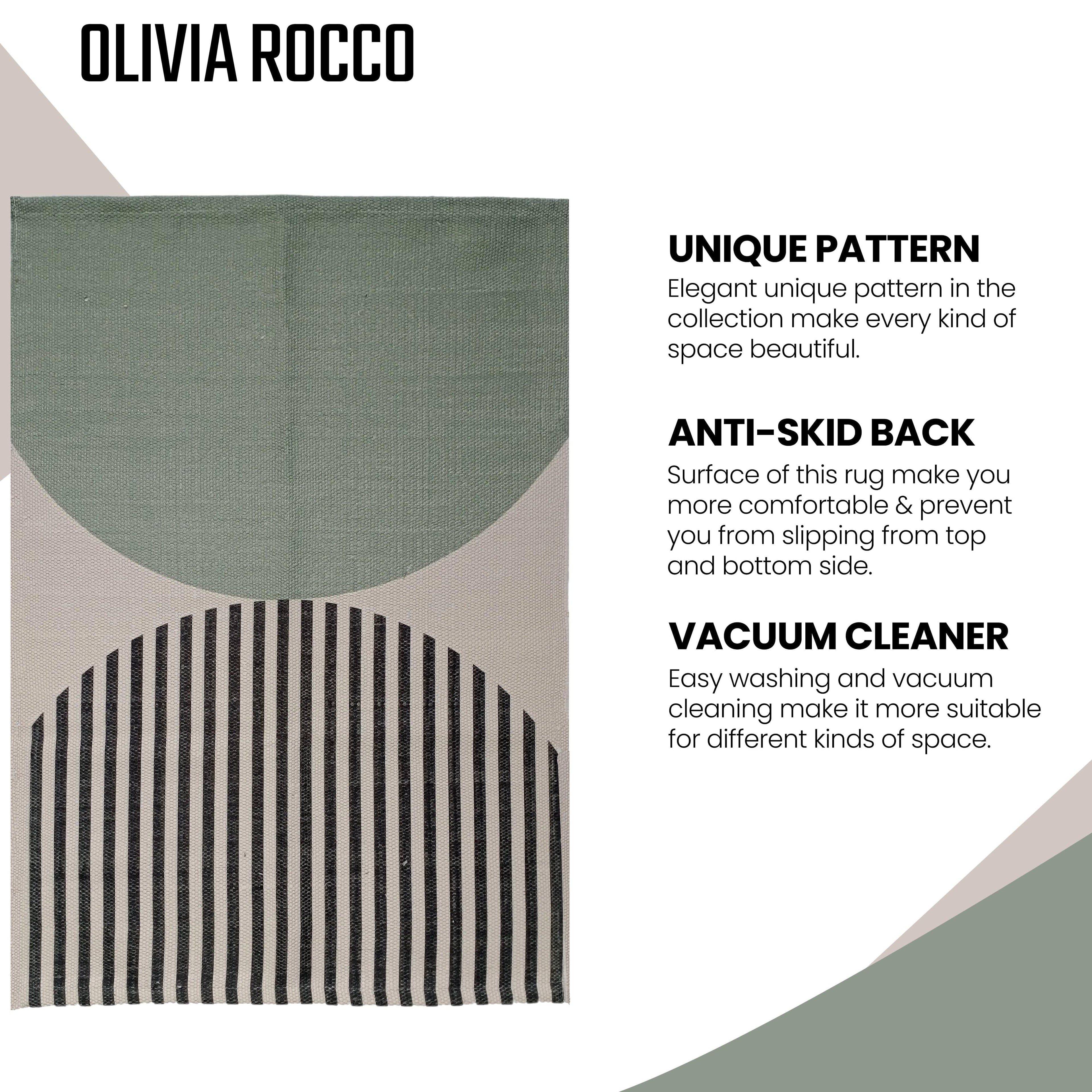 Printed Rug Amphi Design Modern Non-Slip Soft Durable Floor Rug for Living Room Bedroom Office