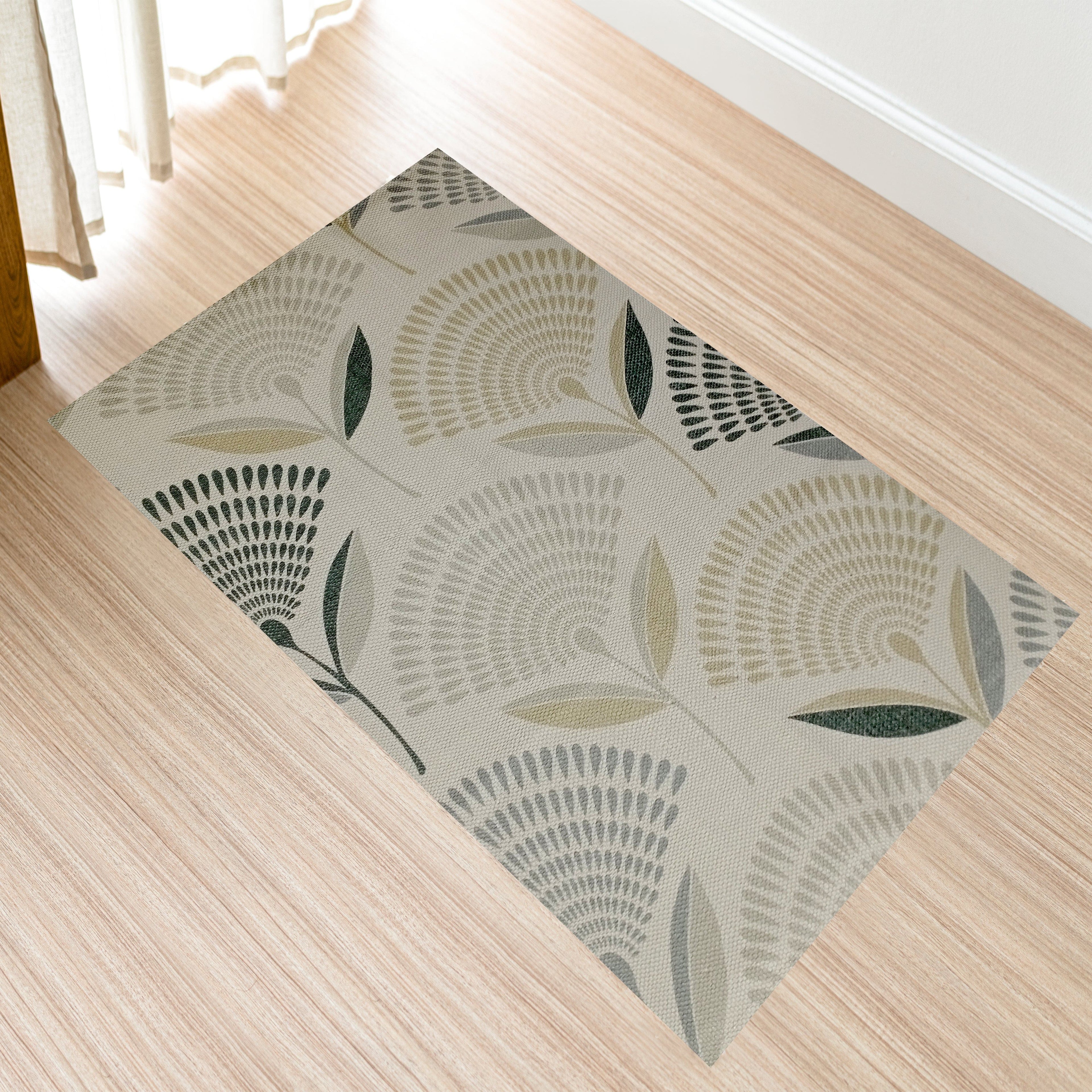 Printed Rug Linnea Design Modern Non-Slip Soft Durable Floor Rug for Living Room Bedroom Office