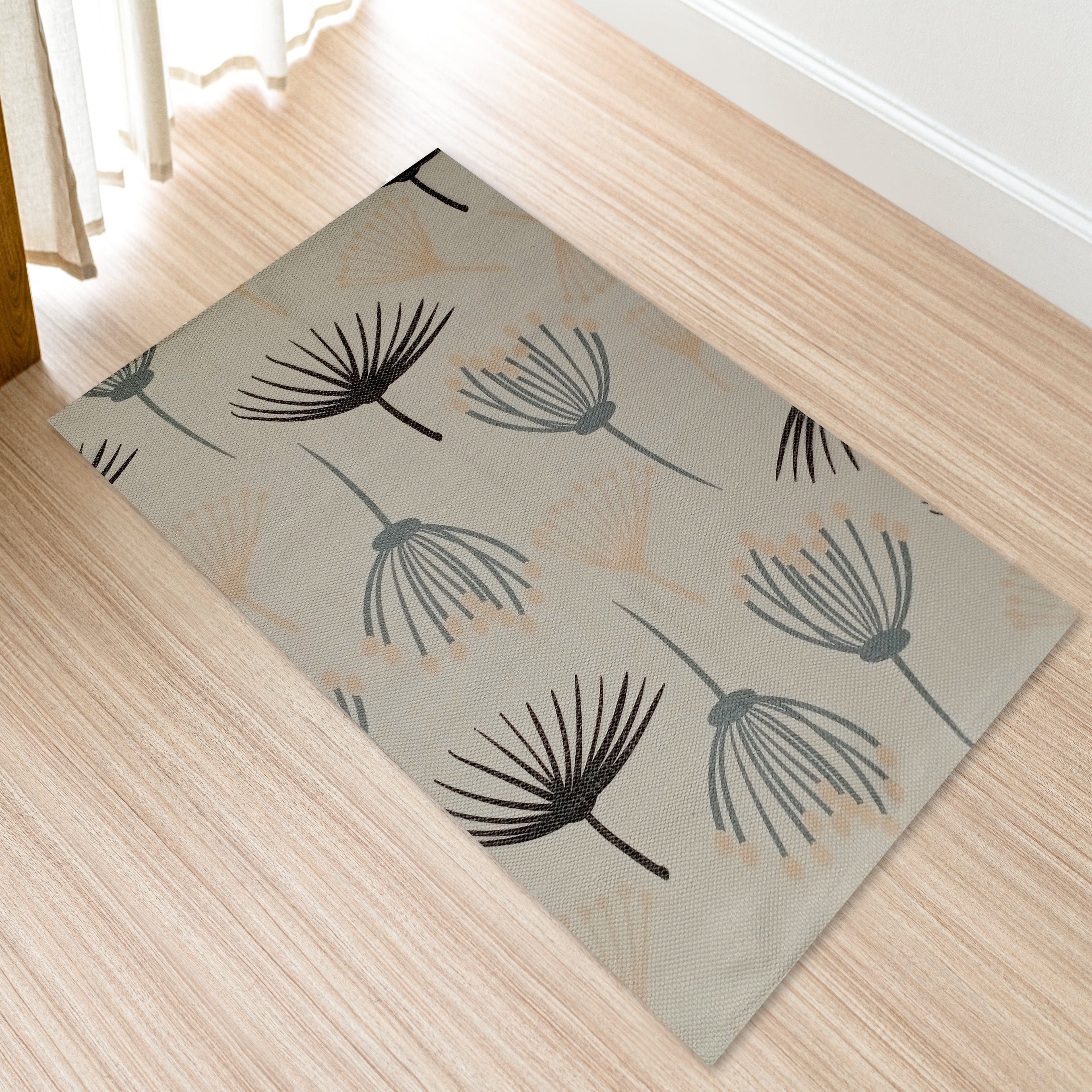 Printed Rug Nina Design Modern Non-Slip Soft Durable Floor Rug for Living Room Bedroom Office