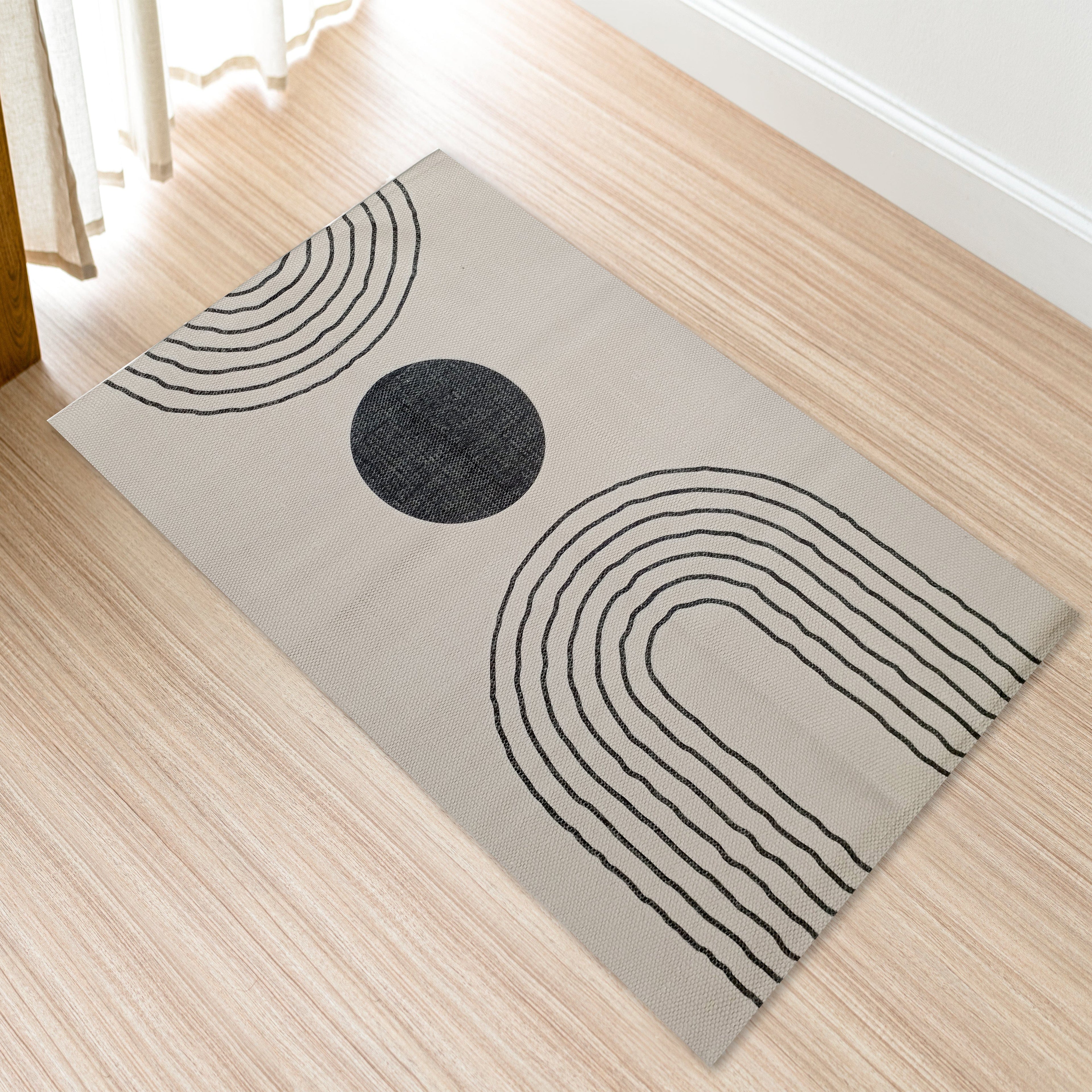 Printed Rug Tuscany Design Modern Non-Slip Soft Durable Floor Rug for Living Room Bedroom Office