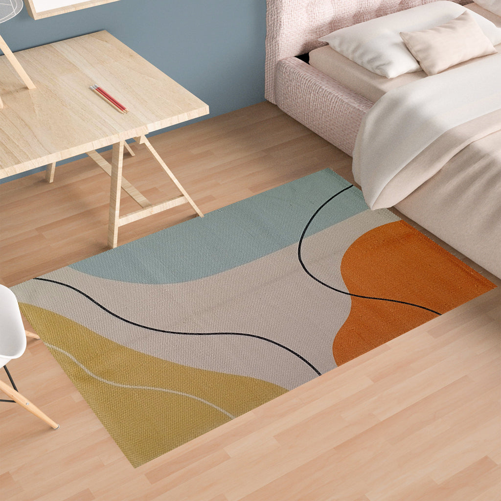 Printed Rug Venus Design Modern Non-Slip Soft Durable Floor Rug for Living Room Bedroom Office