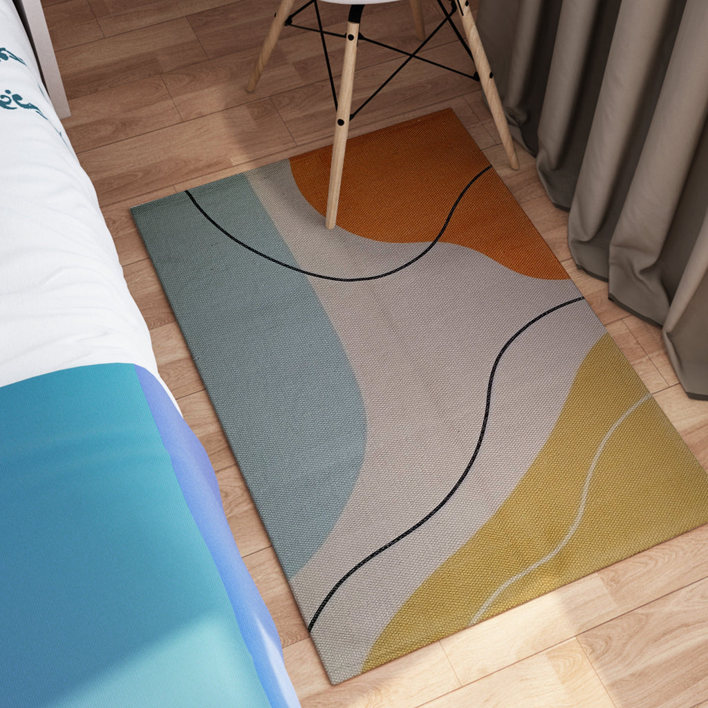 Printed Rug Venus Design Modern Non-Slip Soft Durable Floor Rug for Living Room Bedroom Office