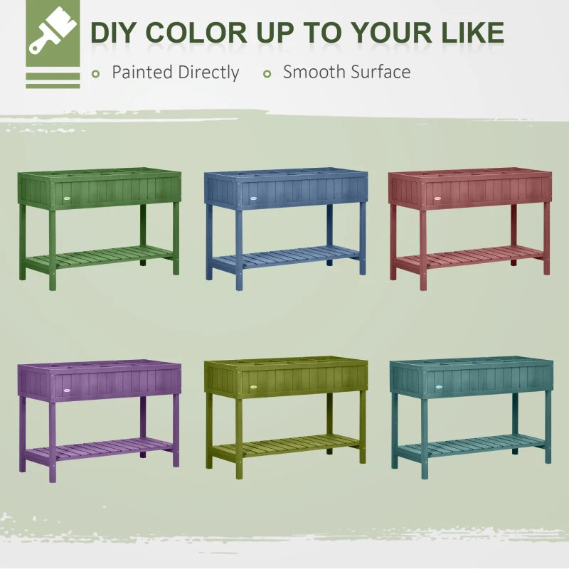 Rectangular plant stand color variants on a light background with painted finishes shown