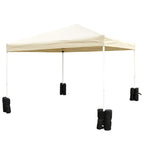 Black gazebo sandbag weight bags for tent leg anchors, set of 4