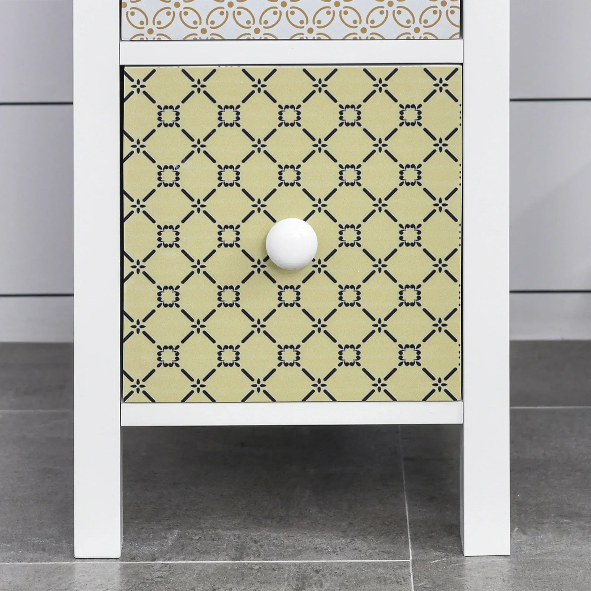 Chest of Drawers, 4 Drawer Dresser, Storage Organizer Toilet Tissue Cabinet for Bedroom, Bathroom - Bobobiy