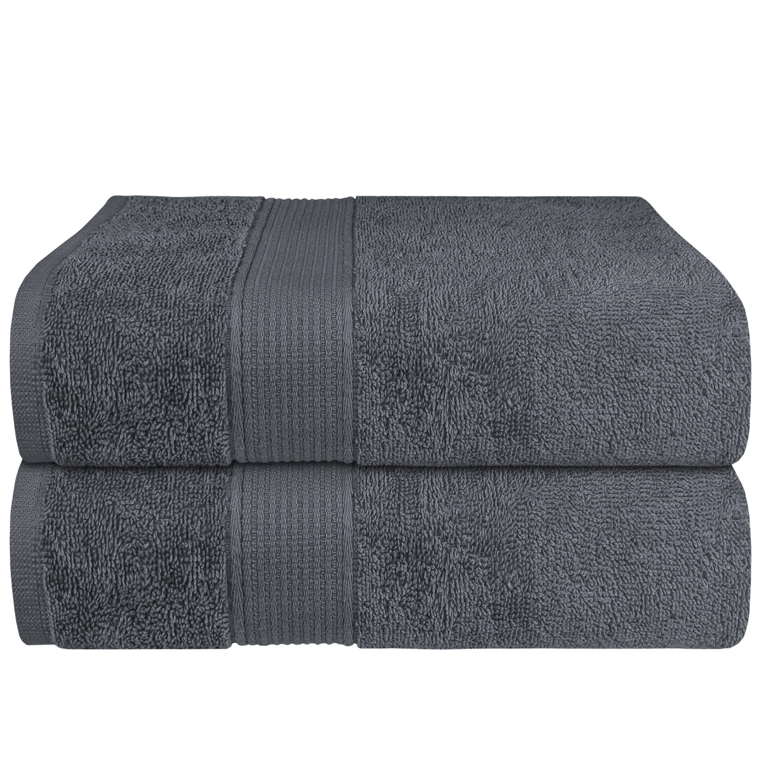 Rhodes Towel Grey 100% Cotton Hotel Quality Soft Super Absorbent Hand Bath Towels, Sheets & Face Cloths