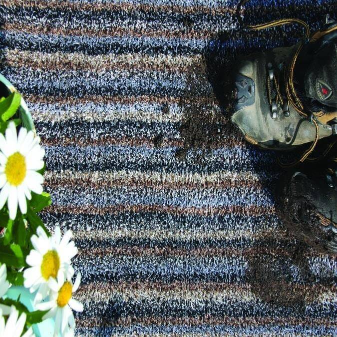 Washable Indoor Mat - Stripe Design