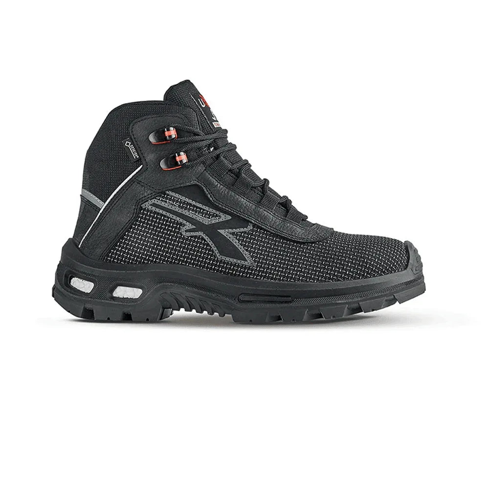 scarpa-antinfortunistica-upower-modello-domination-linea-redover-vista-laterale - Bobobiy
