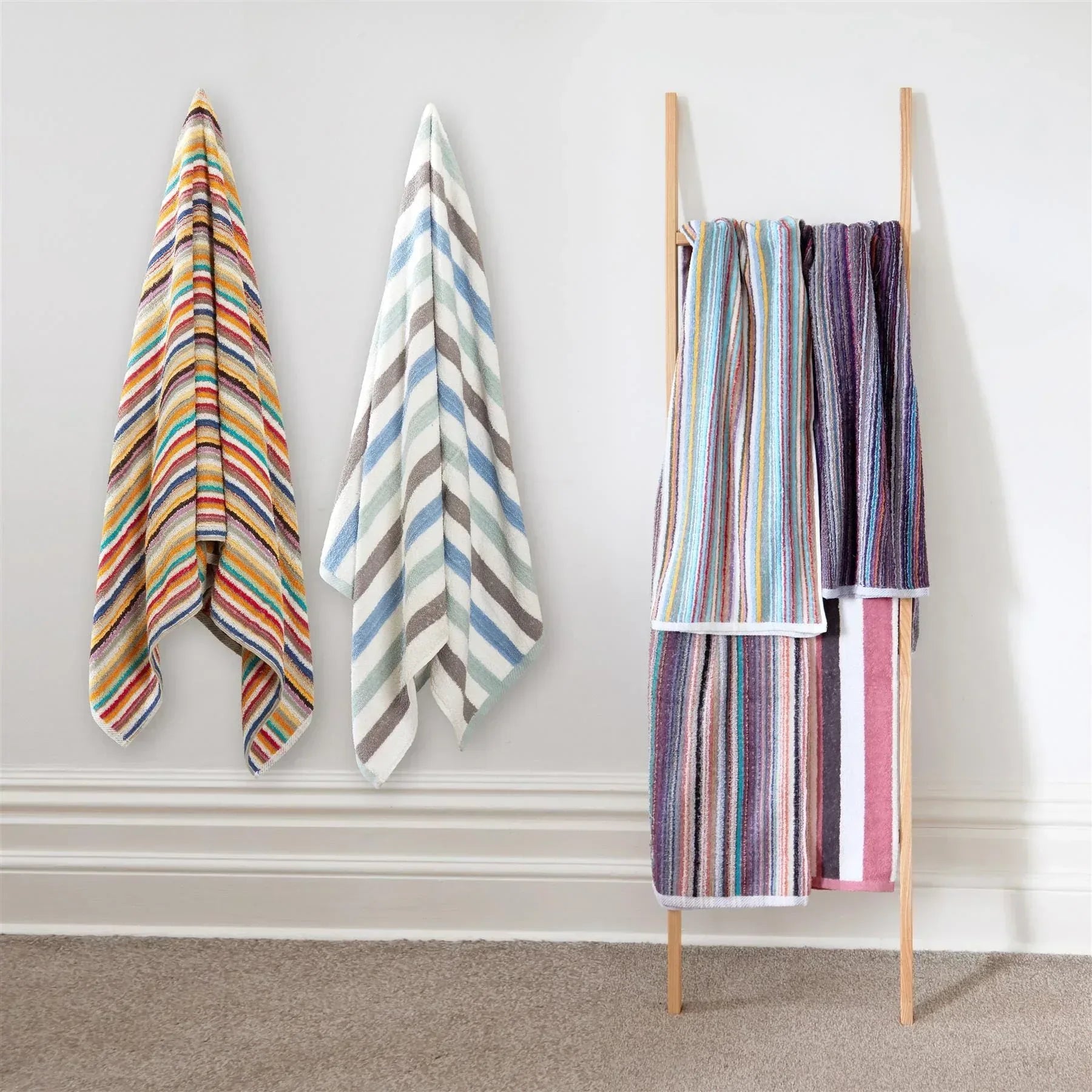 set-of-6-eco-friendly-striped-towels-100-percent-recycled-cotton-quick-dry-absorbent-for-gym-beach-travel-home-assorted-colours-by-olivia-rocco-6-bath-sheet-towels-766700419 - Bobobiy