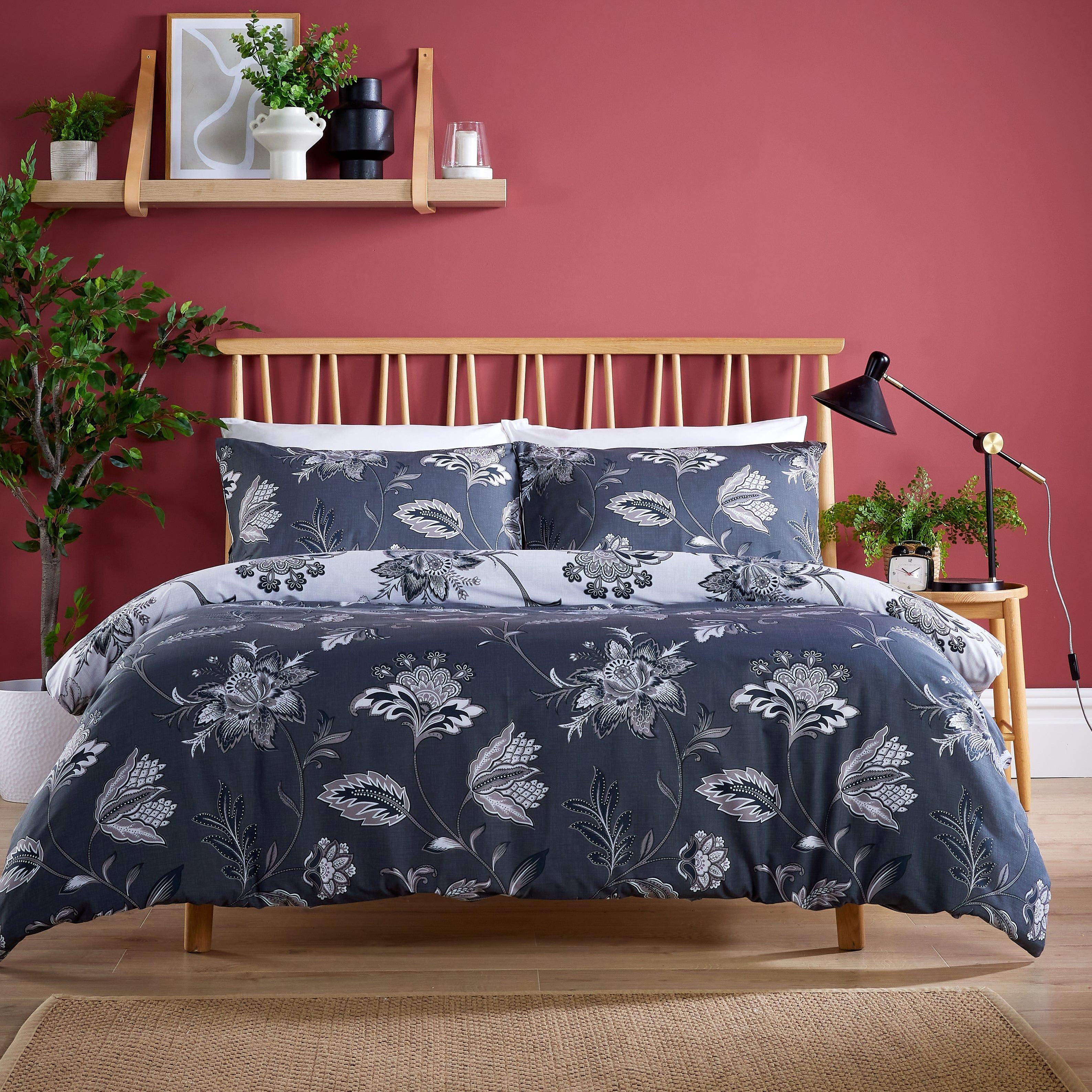 Shimla Duvet Cover Set Easy Care Quilt Covers with Pillowcases Super Soft Reversible Bedding Bed Linen Sets