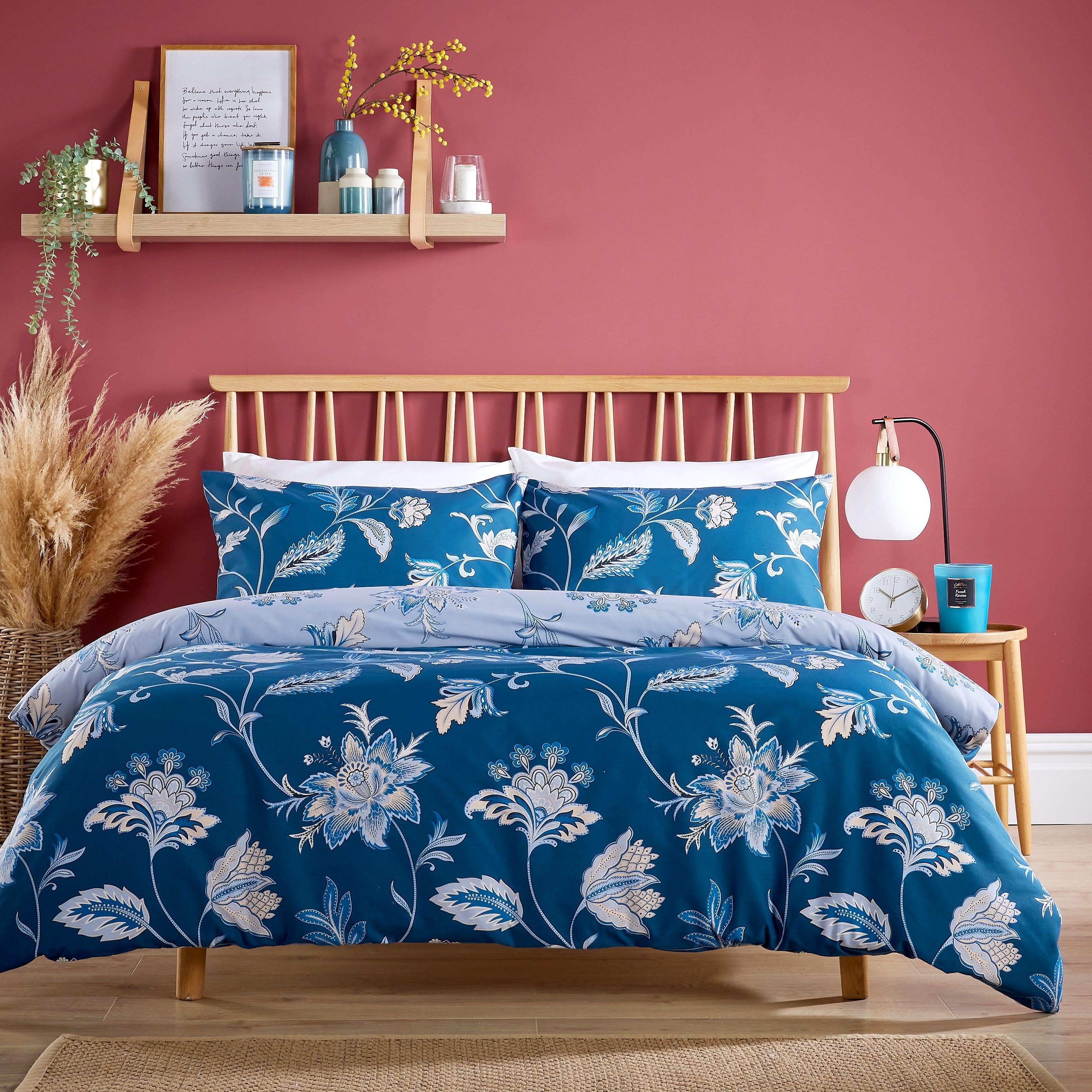 Shimla Duvet Cover Set Easy Care Quilt Covers with Pillowcases Super Soft Reversible Bedding Bed Linen Sets