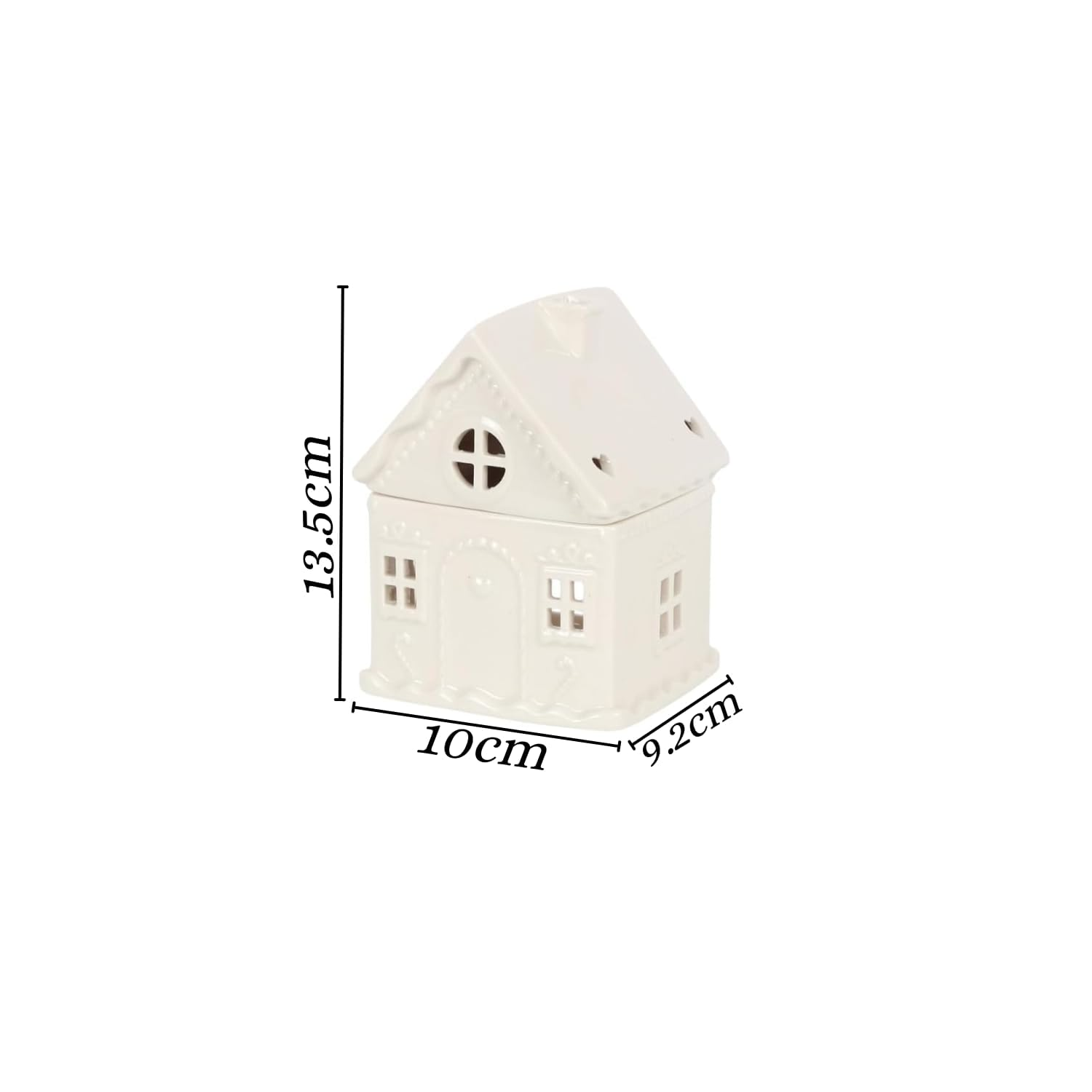 White Gingerbread House Oil Burner