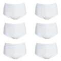 Pack of 6 Men's Cotton Y Front Briefs Comfortable Breathable Underwear with Soft Stretch Waistband Hypoallergenic Durable