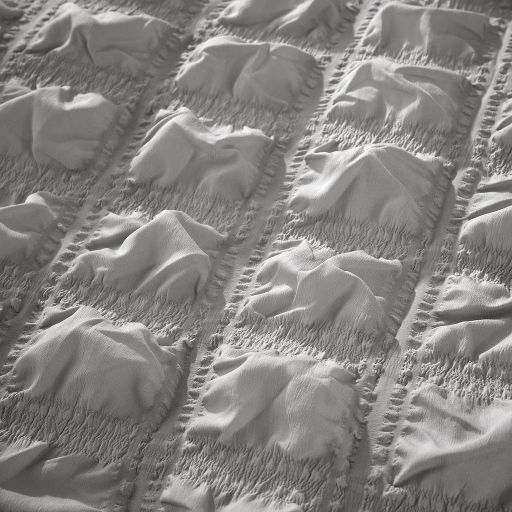 Soho Grey Microfibre Duvet Cover Set with Pillowcases Quilted Super Soft Easy Care Bedding Bed Linen Set