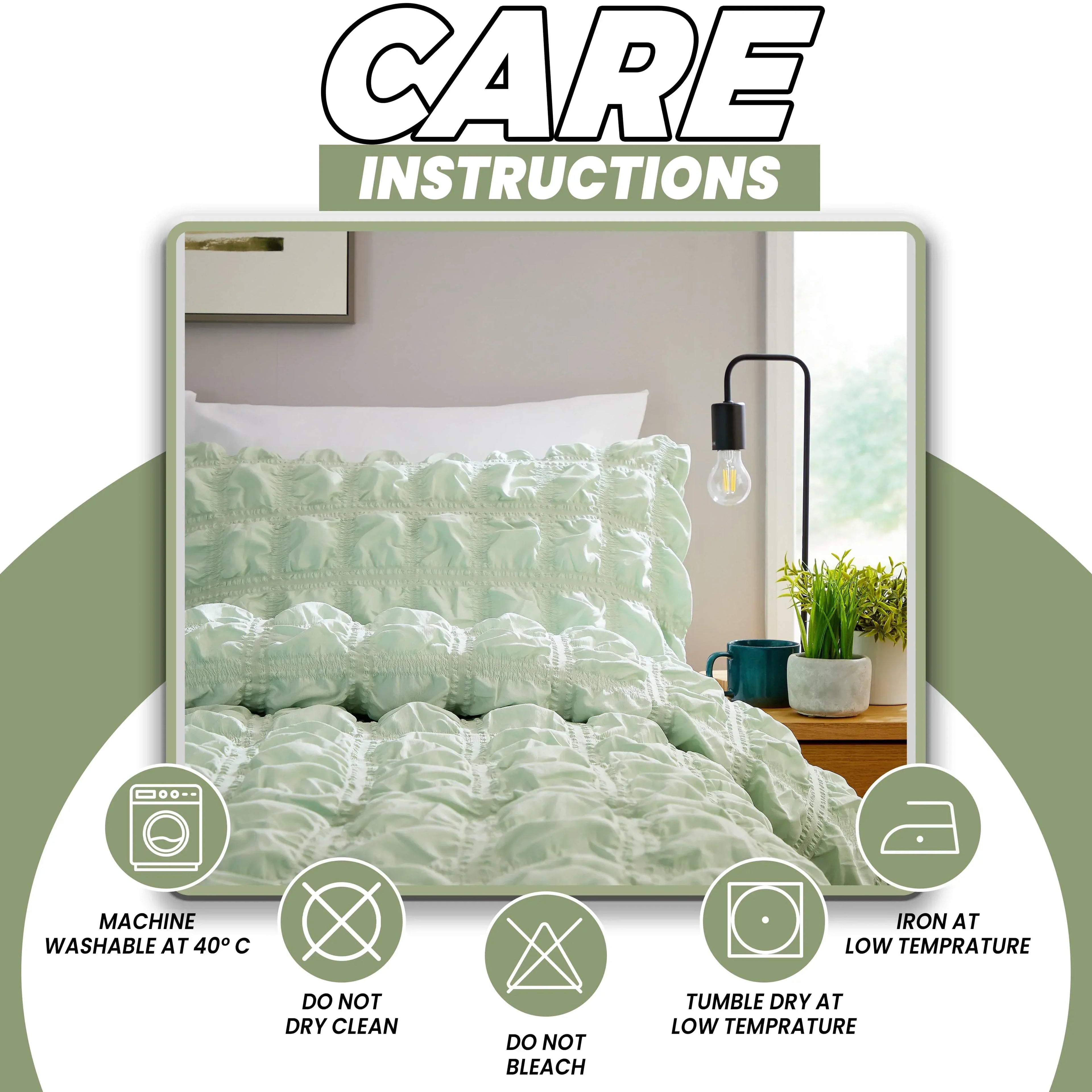 soho-sage-green-cotton-rich-duvet-cover-set-with-pillowcases-quilted-super-soft-easy-care-bedding-bed-linen-set-by-olivia-rocco-duvet-cover-1175689735 - Bobobiy