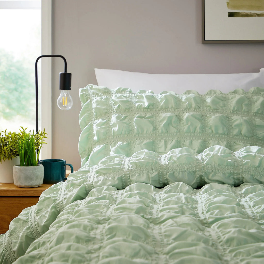 soho-sage-green-cotton-rich-duvet-cover-set-with-pillowcases-quilted-super-soft-easy-care-bedding-bed-linen-set-by-olivia-rocco-duvet-cover-1175689737 - Bobobiy