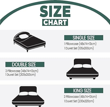 Stag Printed Reversible Polycotton Duvet Cover Set in Single Double King Sizes Skye Collection