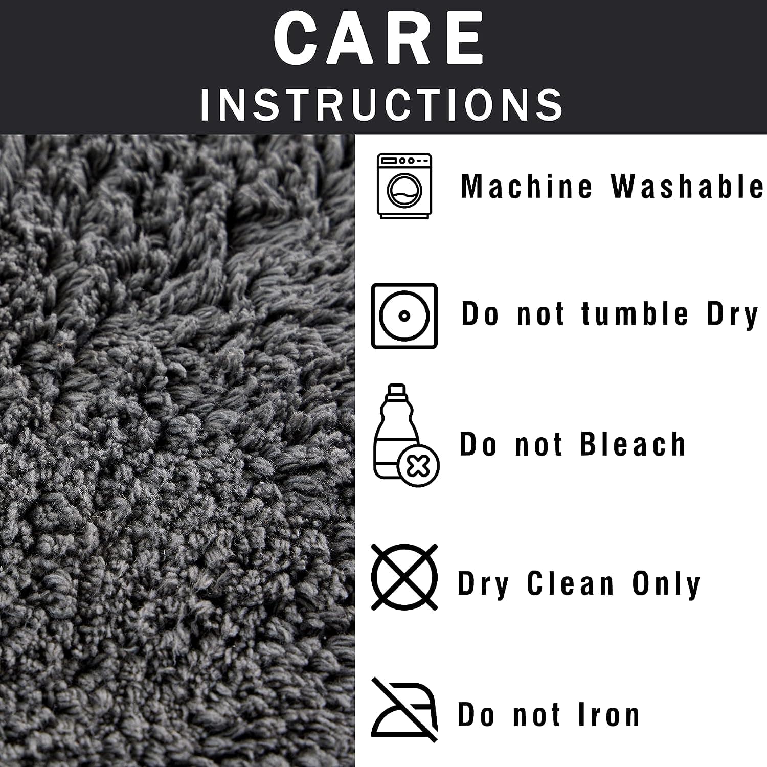 Super Soft Absorbent Non-Slip Round Tasselled Bath Mat 100% Cotton Bathroom Rug in Duck Egg Grey Natural and White