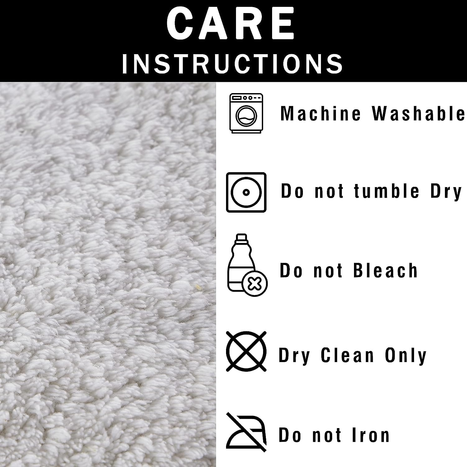 Super Soft Absorbent Non-Slip Round Tasselled Bath Mat 100% Cotton Bathroom Rug in Duck Egg Grey Natural and White