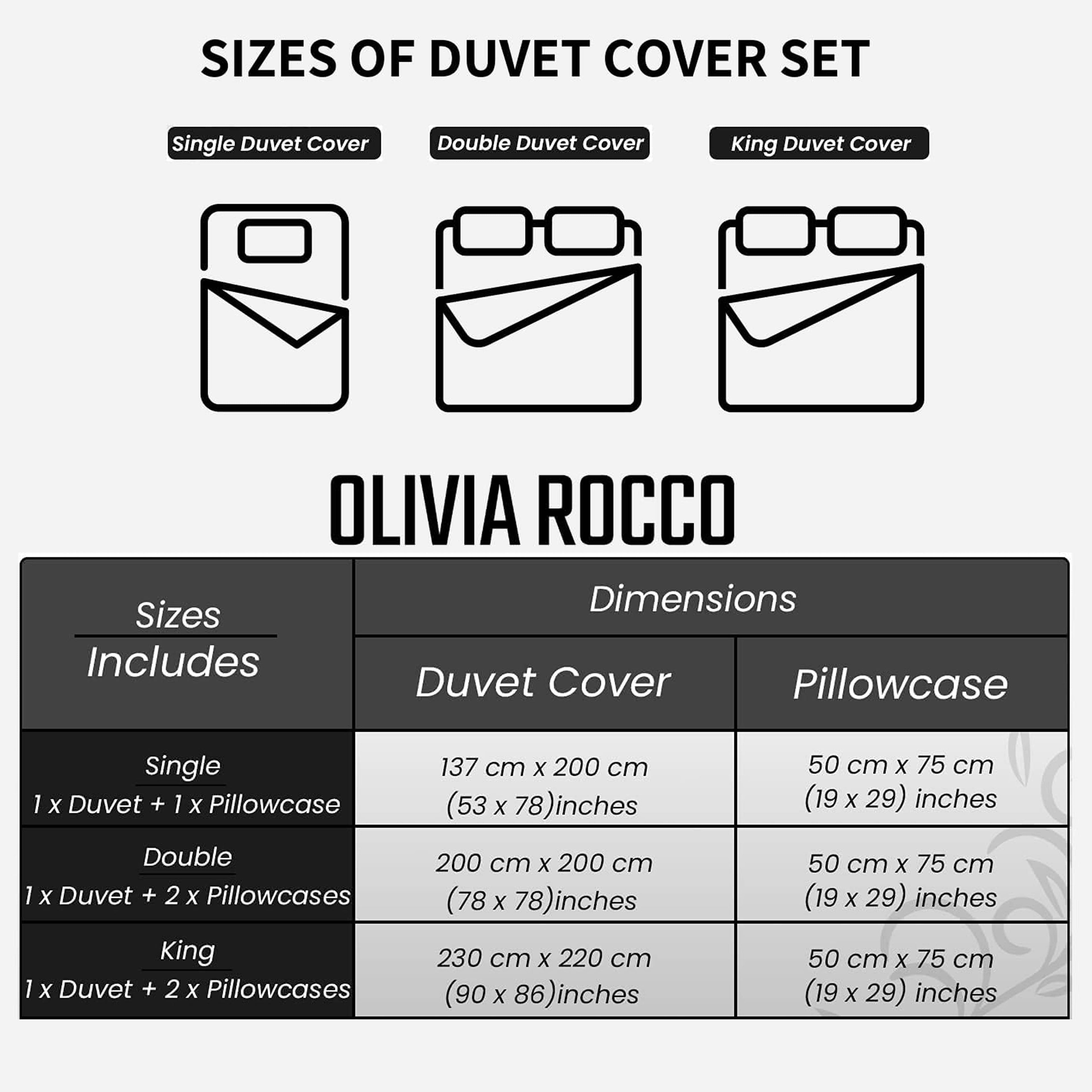 Taxila Duvet Cover Set Easy Care Quilt Covers with Pillowcases Super Soft Reversible Bedding Bed Linen Sets for Bedroom Décor