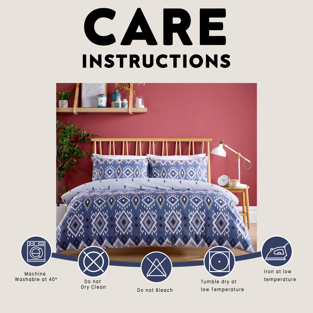 Taxila Duvet Cover Set Easy Care Quilt Covers with Pillowcases Super Soft Reversible Bedding Bed Linen Sets for Bedroom Décor