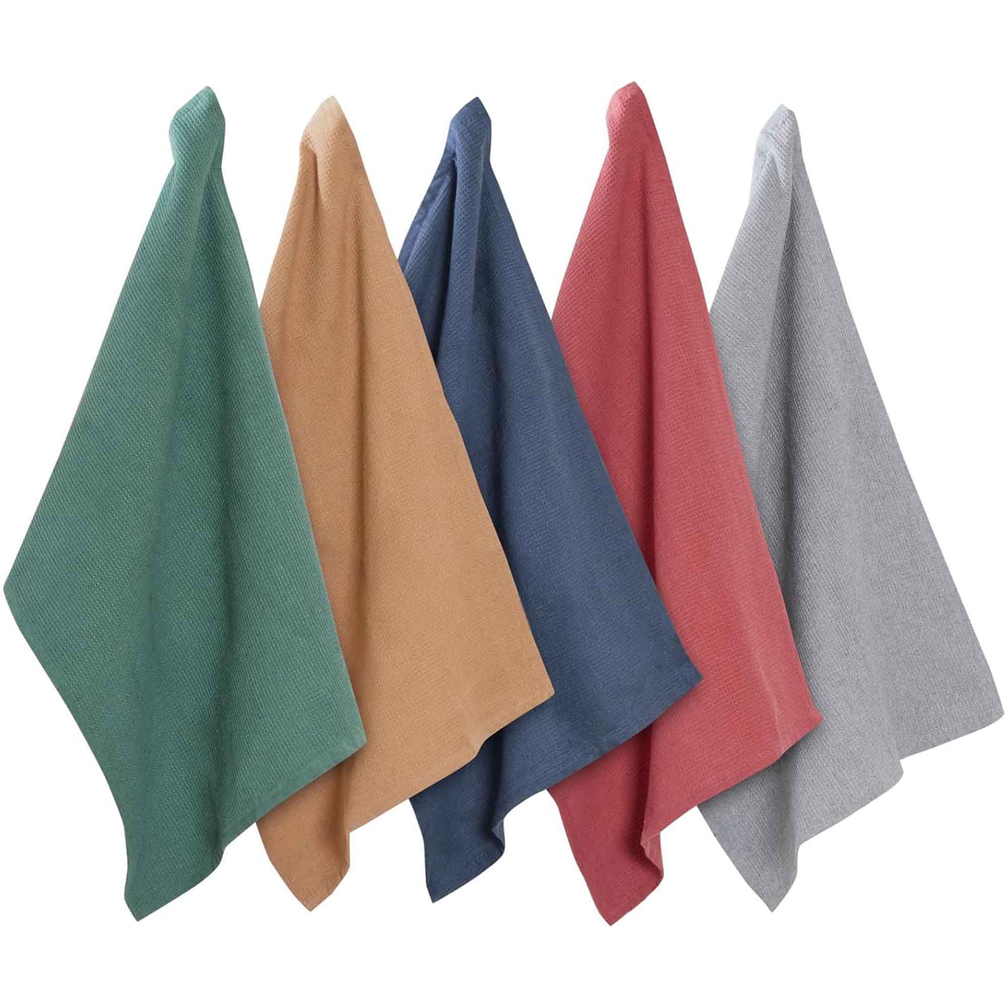 20 Pack Tea Towel Waffle Kitchen Tea Towels Cotton Absorbent Long Lasting Catering Bar Dish Towel Assorted