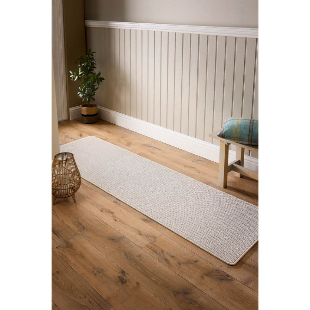 Textured Washable Mat and Runner Plain