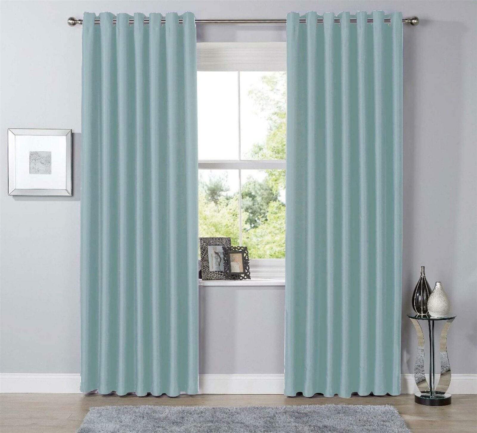 Thermal Blackout Room Darkening Curtains Energy Saving Light Blocking Panels in 12 Colours for Bedrooms and Living Rooms Multiple Sizes