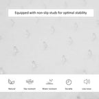 Non-slip studded chair mat surface for grip and stability
