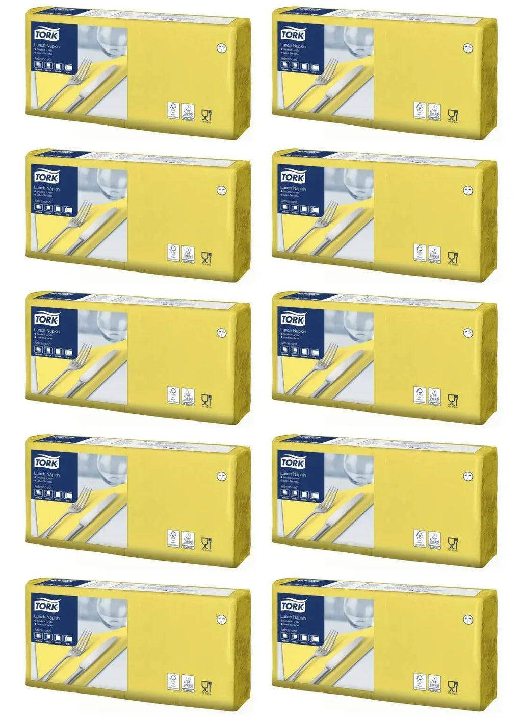 tork-yellow-napkin-lunch-33-x-33-cm-2-layers-1-4-200-pcs_1 - Bobobiy