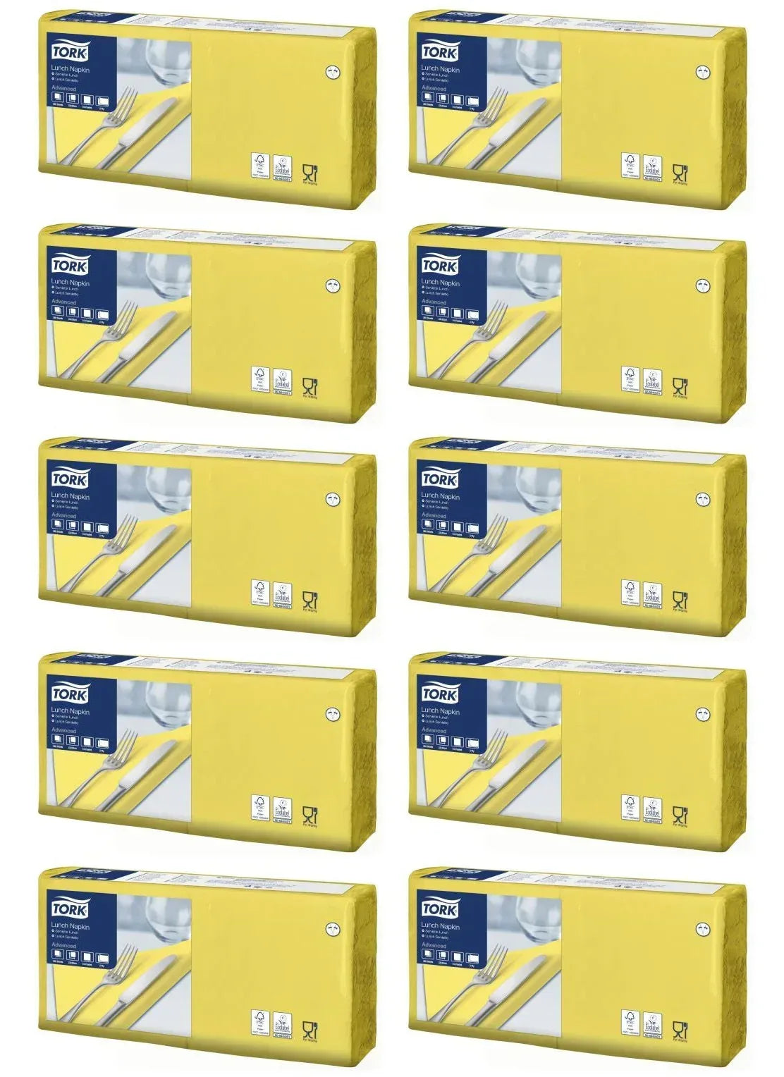 tork-yellow-napkin-lunch-33-x-33-cm-2-layers-1-4-200-pcs_1 - Bobobiy