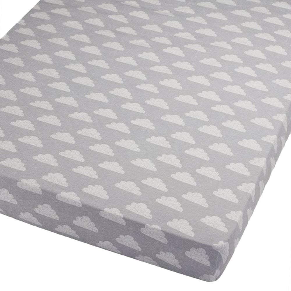 Travel Cot Fitted Sheet 100% Cotton 95x65cm - Bobobiy