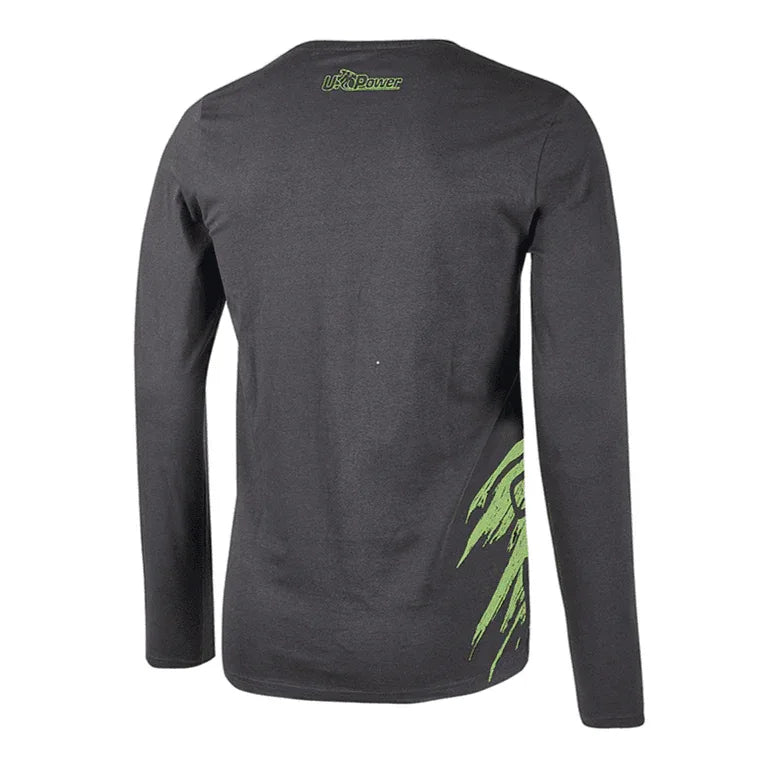 tshirt-da-lavoro-upower-modello-alien-colore-asphalt-grey-retro - Bobobiy