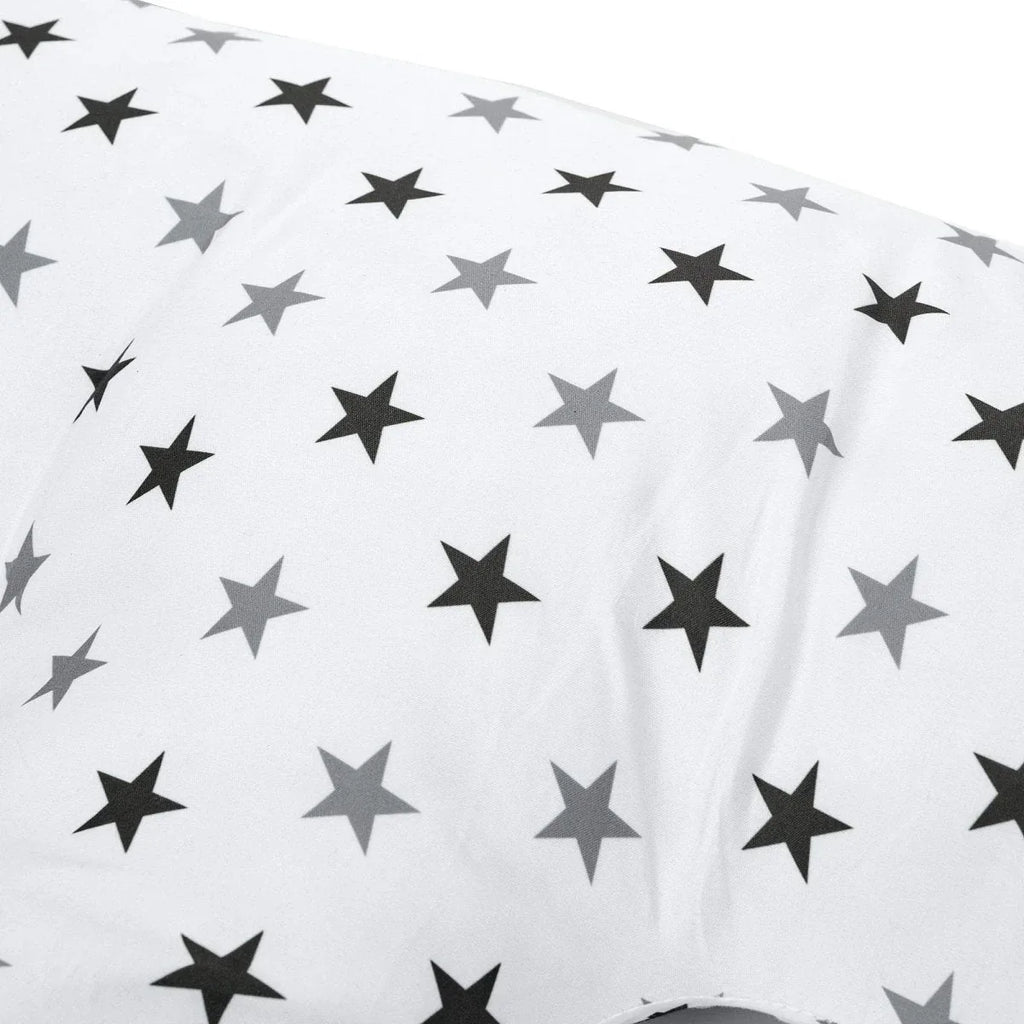 Twin Pregnancy Nursing Pillow - Silver Stars - Bobobiy