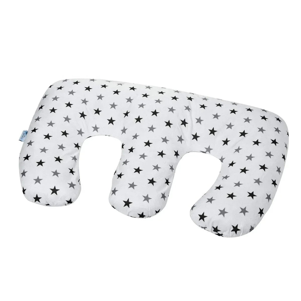 Twin Pregnancy Nursing Pillow - Silver Stars - Bobobiy