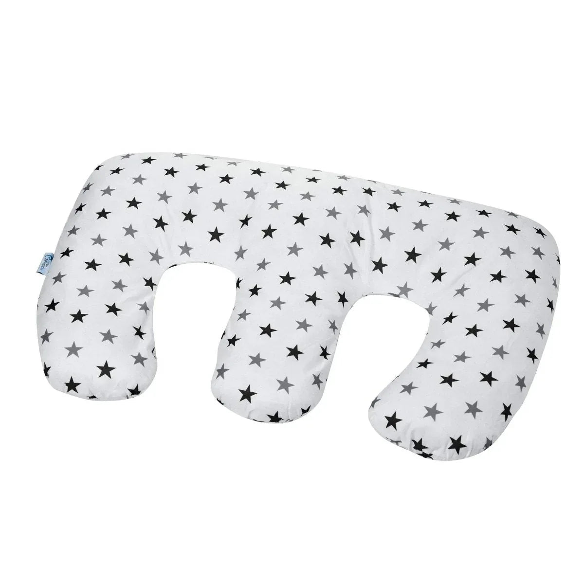 Twin Pregnancy Nursing Pillow - Silver Stars - Bobobiy