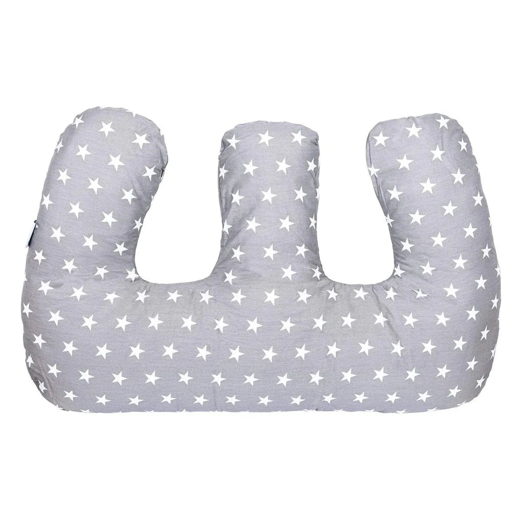 Twin Pregnancy Nursing Pillow - White Stars - Bobobiy