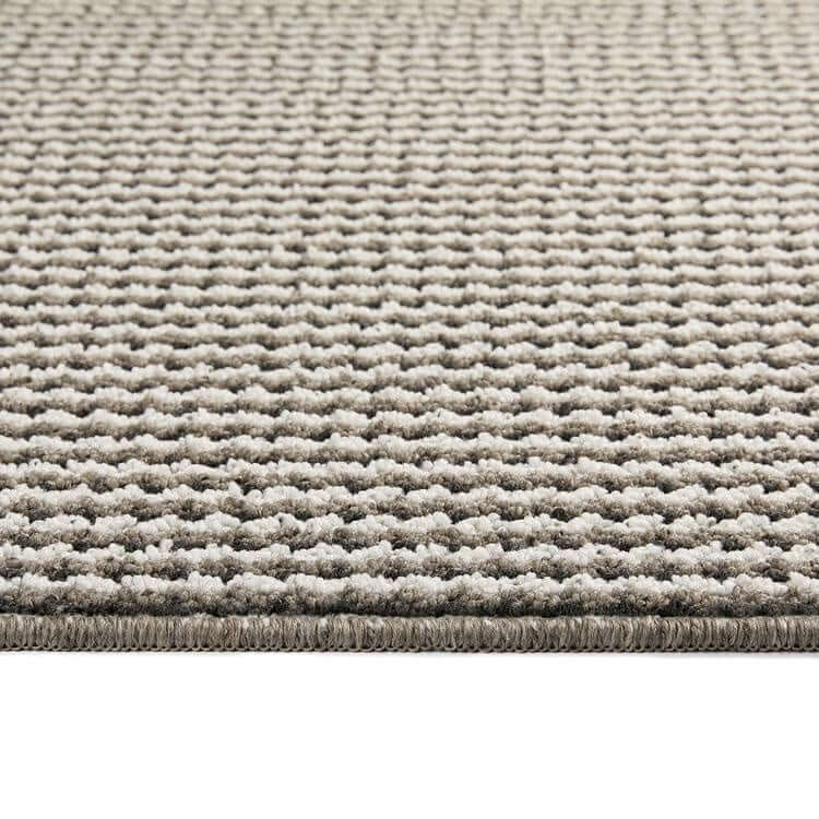 Twist Stripe Washable Mat and Runner Beige