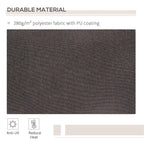 Grey polyester awning fabric with PU coating, anti-UV and heat reduction