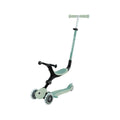 Pistachio mint kids’ folding scooter with black handlebars and two front wheels