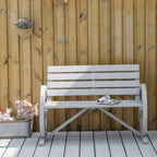 Charcoal grey wagon-wheel garden bench with slatted seat and wide arms