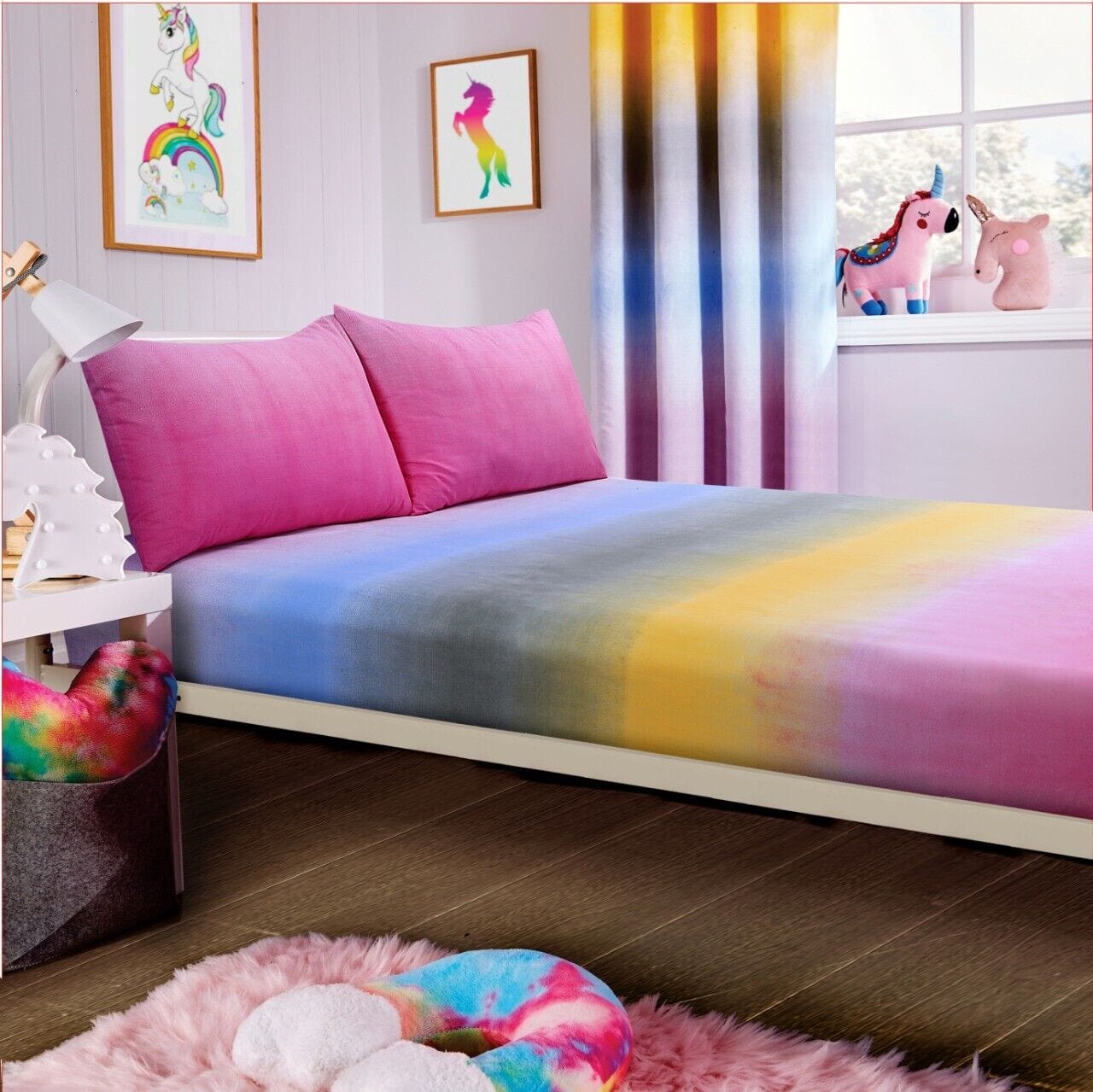 Unicorn Rainbow Kids Duvet Set Magical Unicorn Bedding for Children Vibrant Cotton Blend Single and Double Sizes