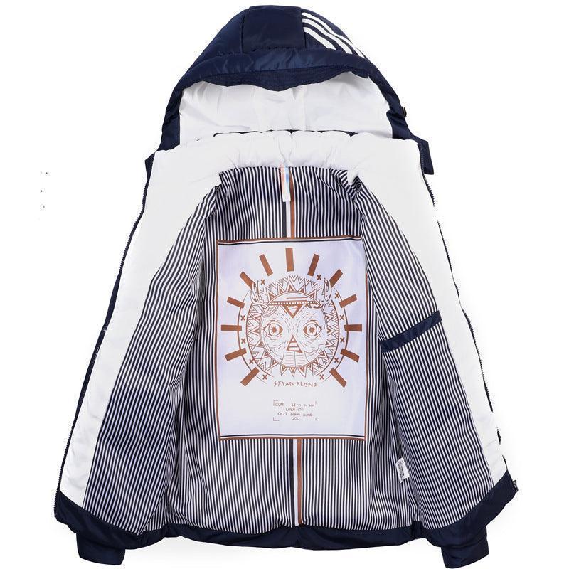 Unisex Thickened Padded Detachable Hoodie Winter Jacket