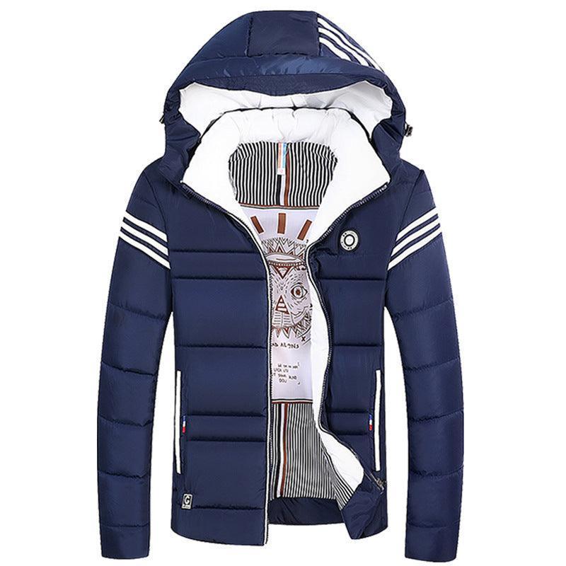 Unisex Thickened Padded Detachable Hoodie Winter Jacket