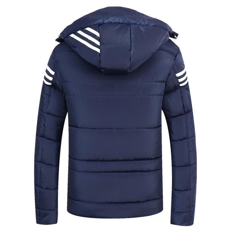 Unisex Thickened Padded Detachable Hoodie Winter Jacket